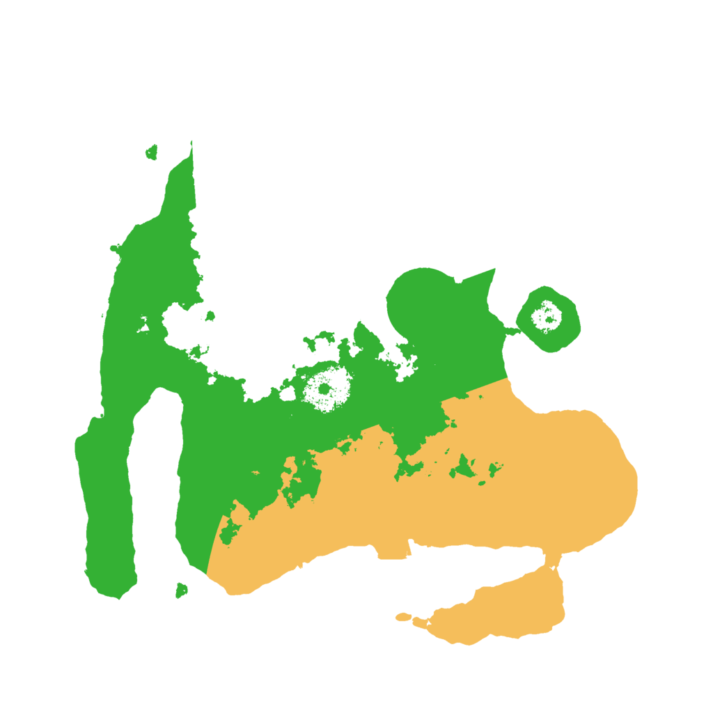 Biome Rust Map: Procedural Map, Size: 2500, Seed: 258541445