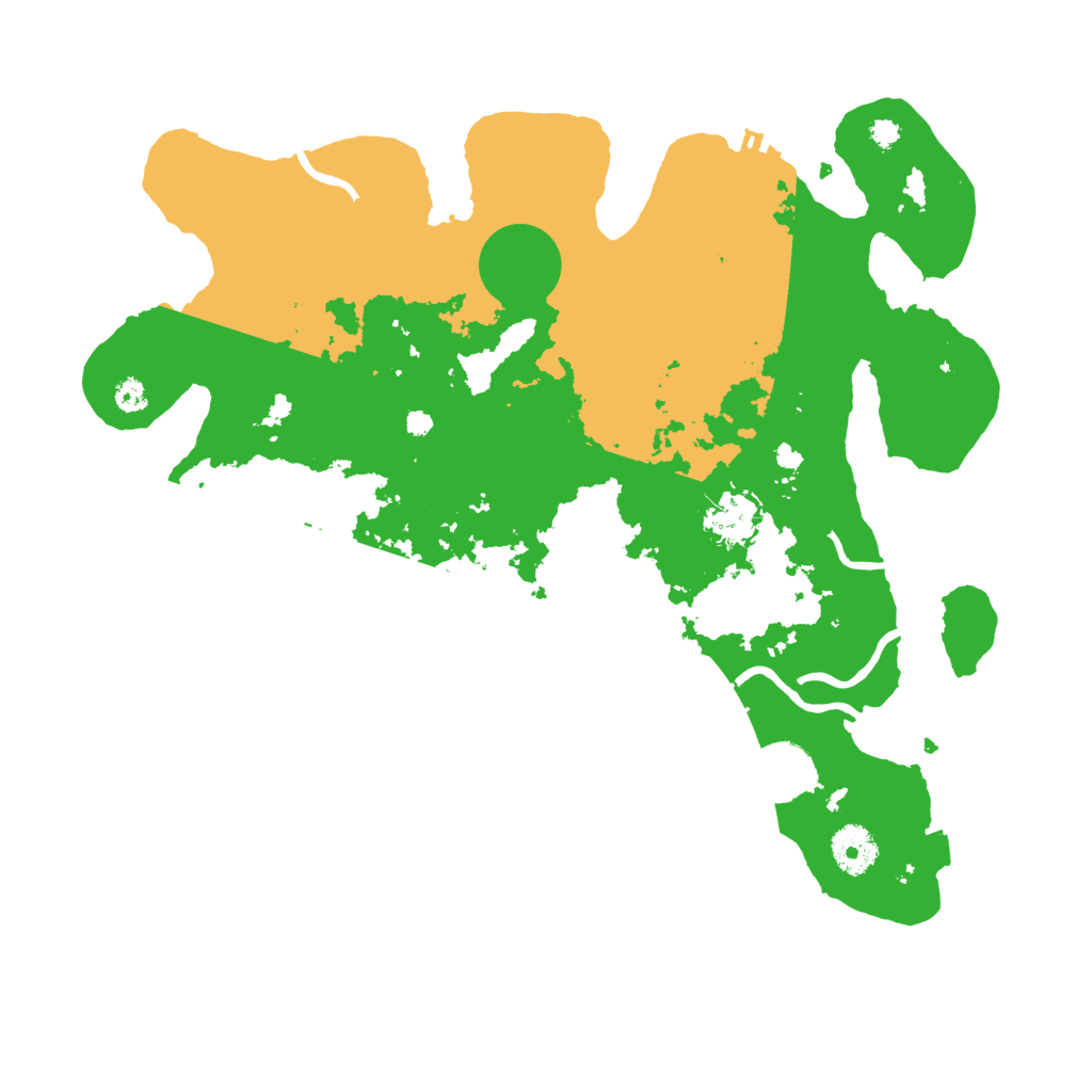 Biome Rust Map: Procedural Map, Size: 3500, Seed: 898656496