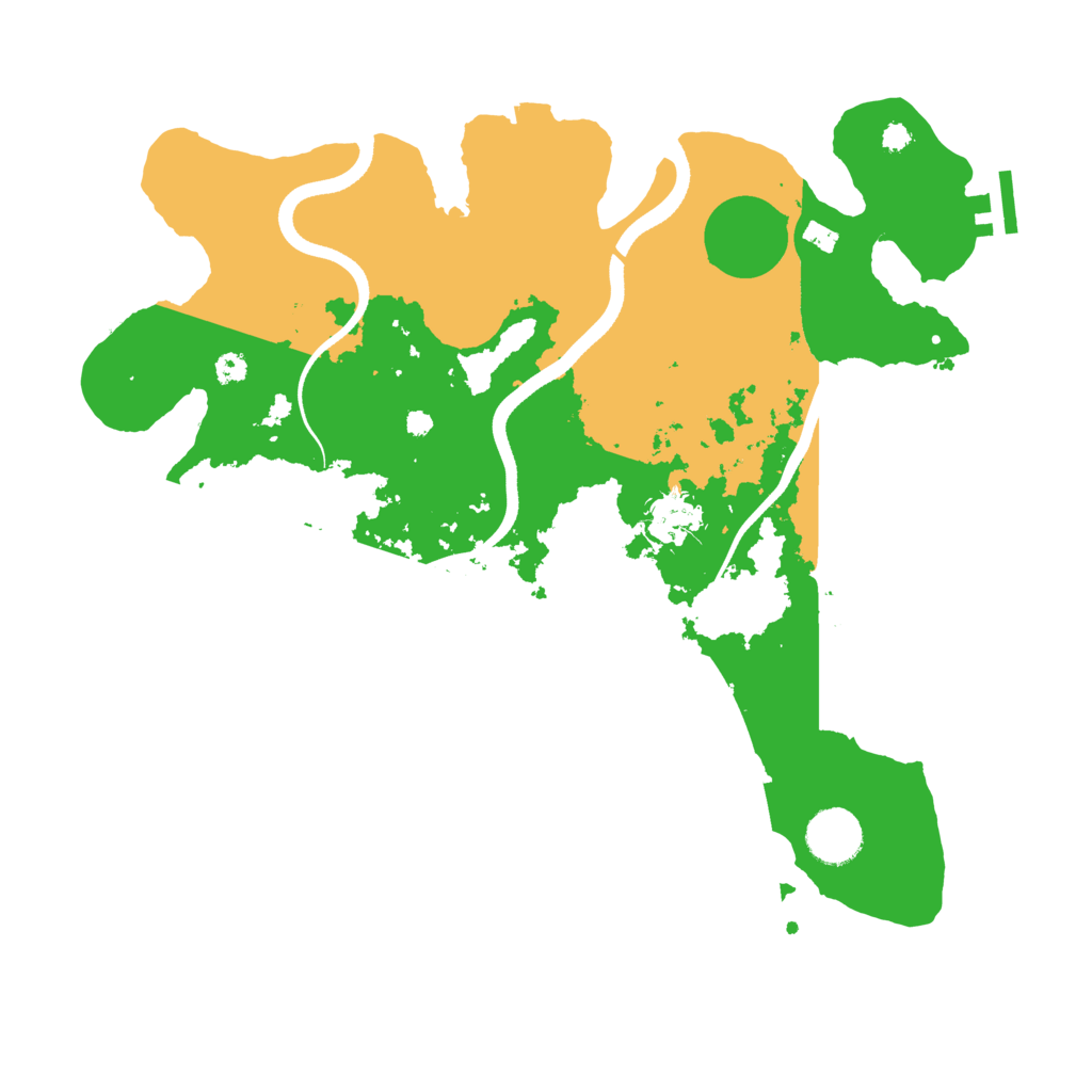 Biome Rust Map: Procedural Map, Size: 3500, Seed: 898656496