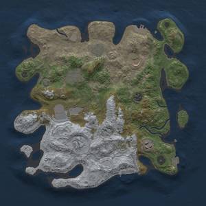 Thumbnail Rust Map: Procedural Map, Size: 3500, Seed: 898656496, 15 Monuments