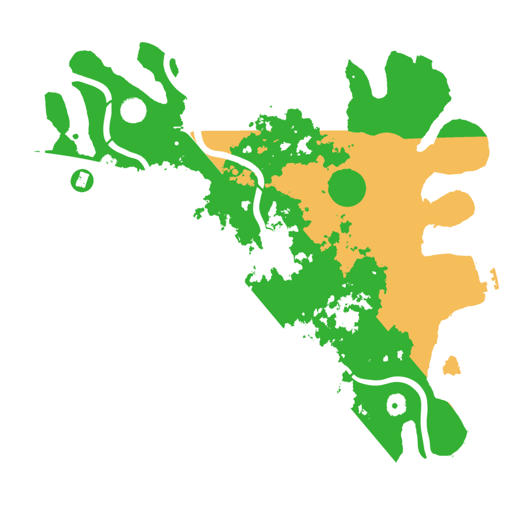 Biome Rust Map: Procedural Map, Size: 3700, Seed: 1354382445
