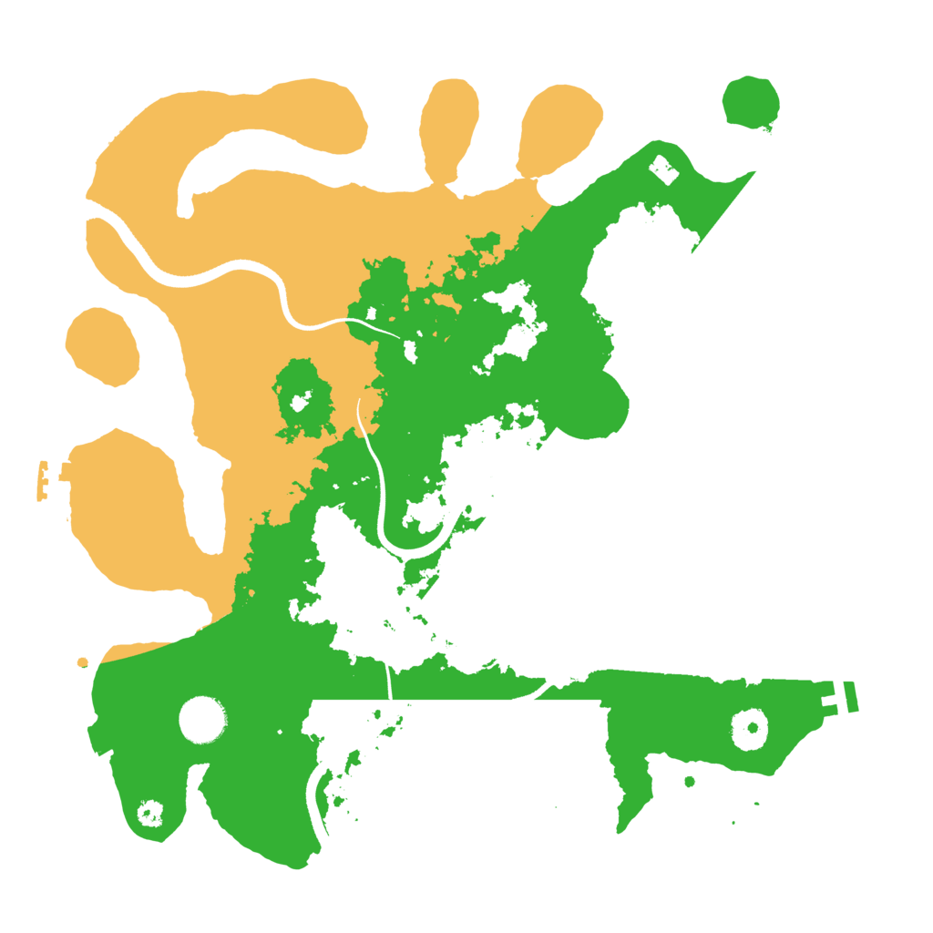 Biome Rust Map: Procedural Map, Size: 3500, Seed: 233563107