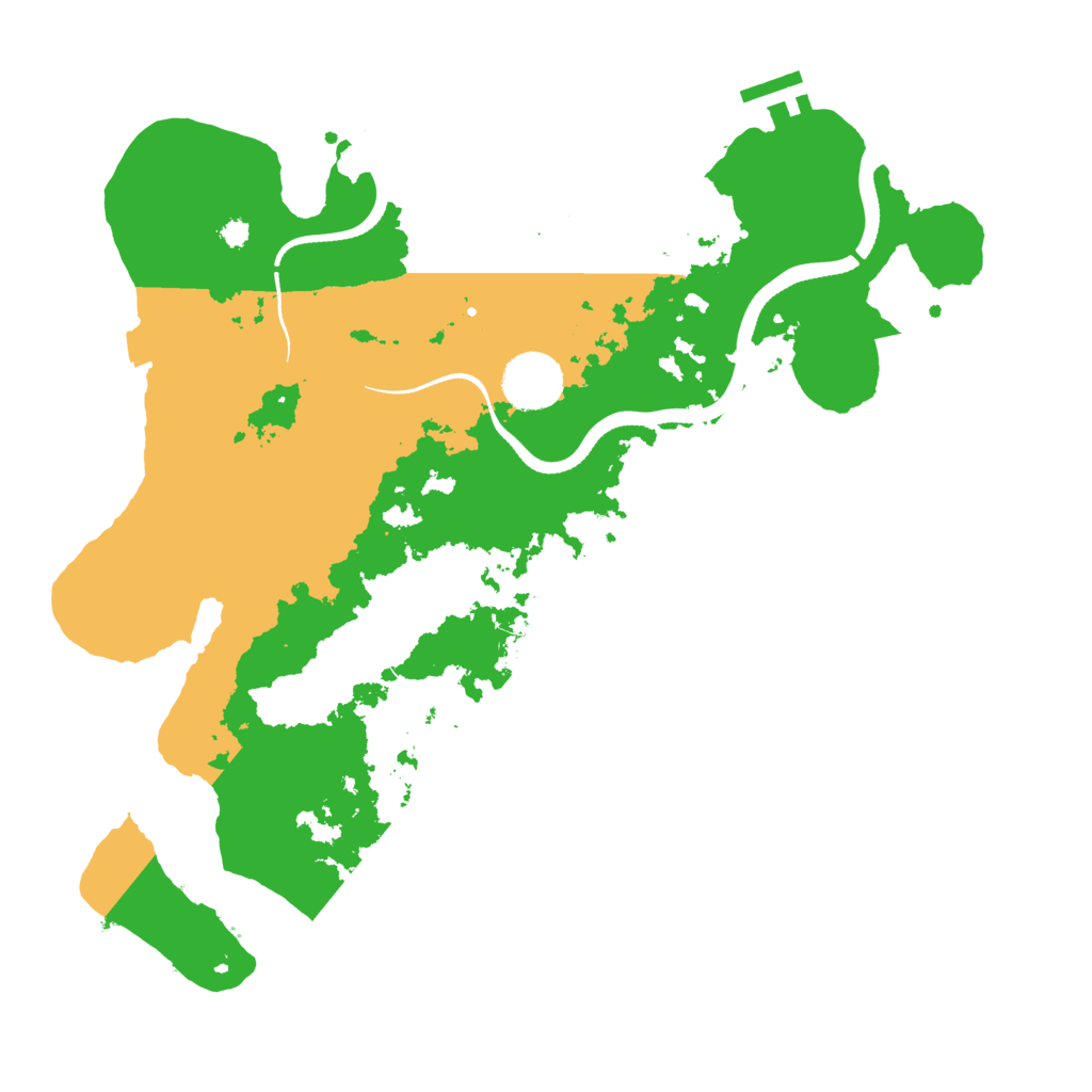 Biome Rust Map: Procedural Map, Size: 3500, Seed: 332275506