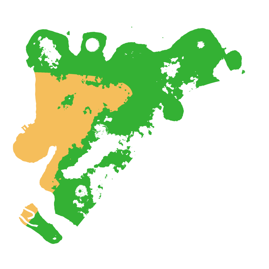 Biome Rust Map: Procedural Map, Size: 3500, Seed: 332275506