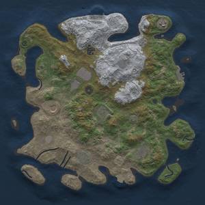 Thumbnail Rust Map: Procedural Map, Size: 3750, Seed: 76798496, 17 Monuments