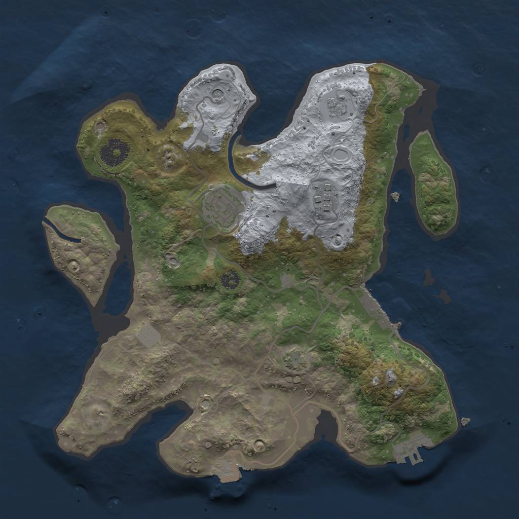 Rust Map: Procedural Map, Size: 2800, Seed: 156565656, 10 Monuments