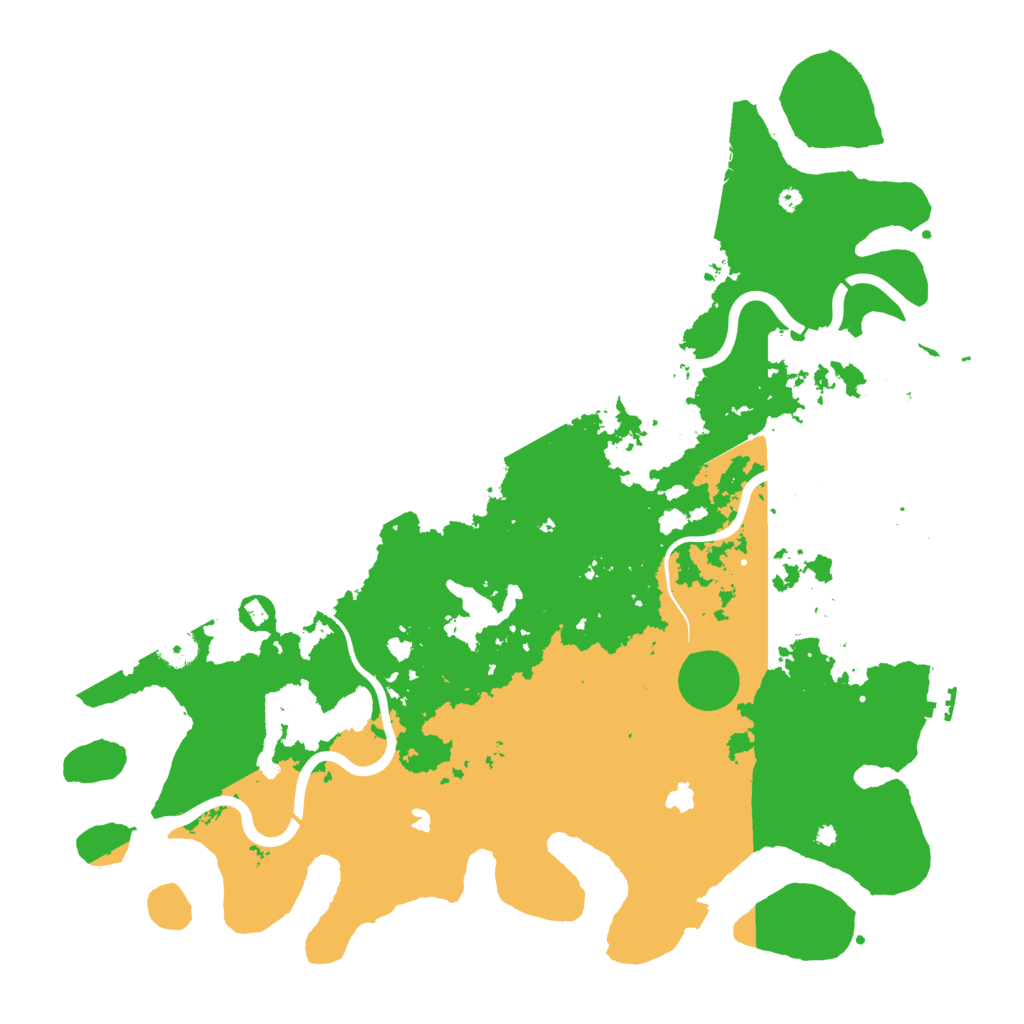 Biome Rust Map: Procedural Map, Size: 4500, Seed: 374260556