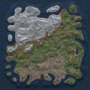 Thumbnail Rust Map: Procedural Map, Size: 4500, Seed: 374260556, 19 Monuments