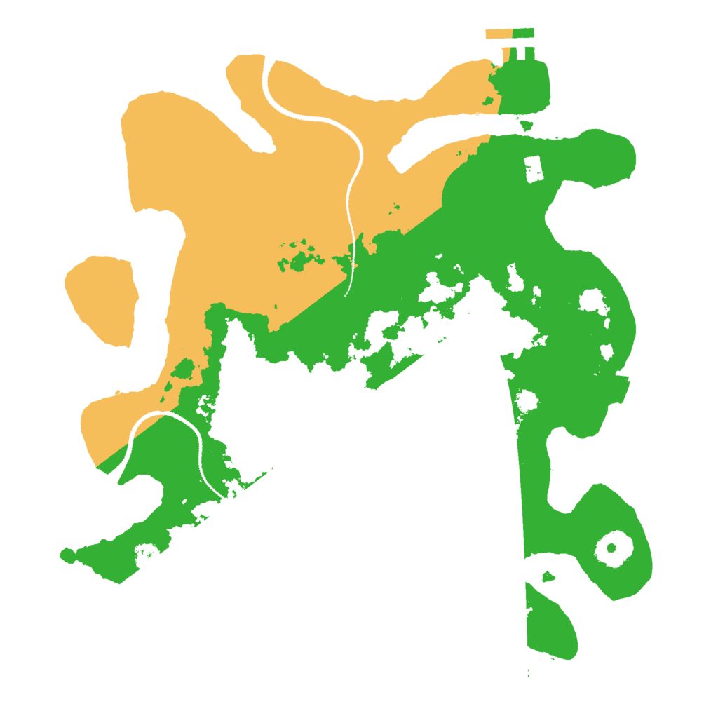 Biome Rust Map: Procedural Map, Size: 3000, Seed: 1051032005
