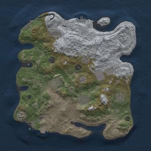 Thumbnail Rust Map: Procedural Map, Size: 3500, Seed: 1526833466, 18 Monuments