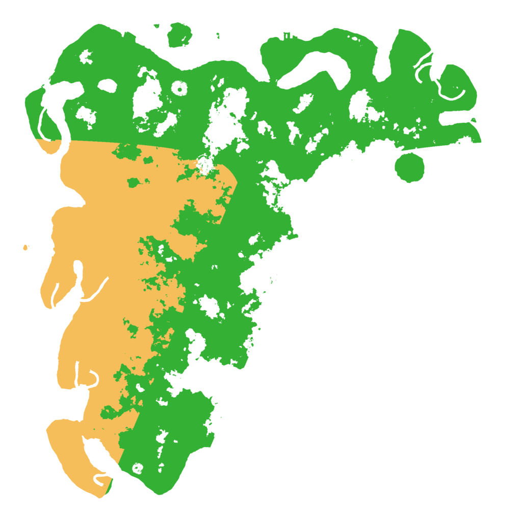 Biome Rust Map: Procedural Map, Size: 5000, Seed: 2222222