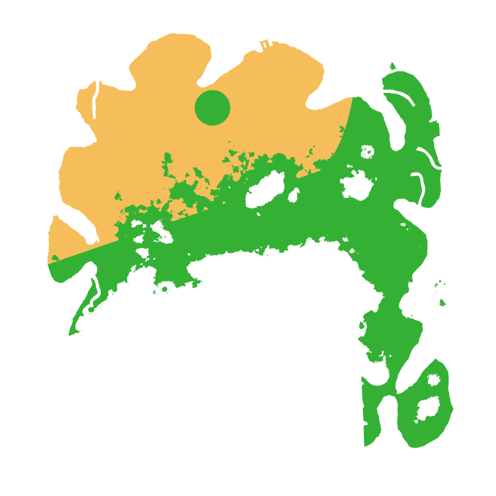 Biome Rust Map: Procedural Map, Size: 3700, Seed: 45616
