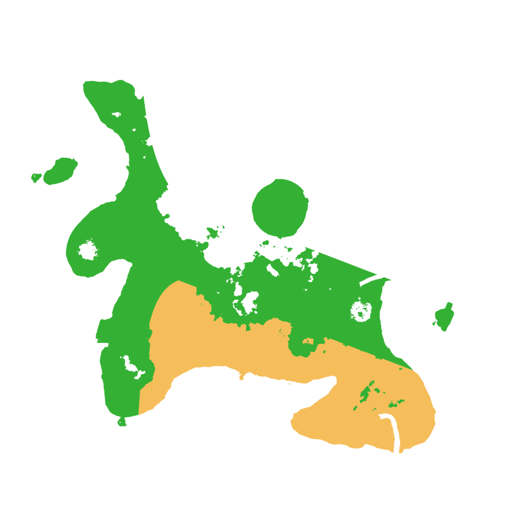 Biome Rust Map: Procedural Map, Size: 2500, Seed: 838287110