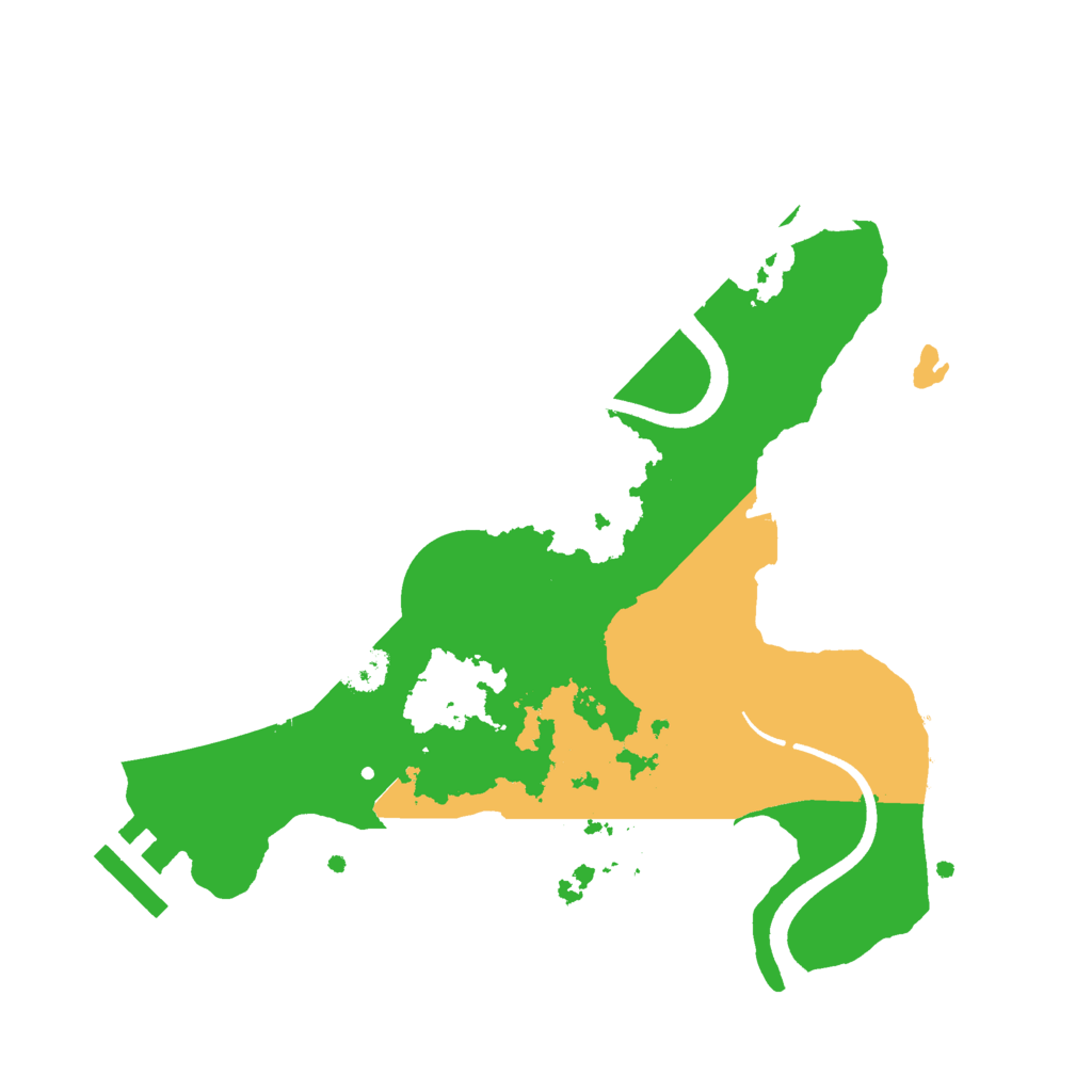 Biome Rust Map: Procedural Map, Size: 2500, Seed: 206330980
