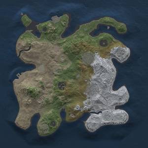 Thumbnail Rust Map: Procedural Map, Size: 2750, Seed: 1713265040, 11 Monuments