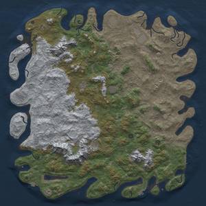 Thumbnail Rust Map: Procedural Map, Size: 6000, Seed: 90001, 19 Monuments