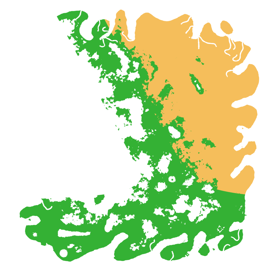 Biome Rust Map: Procedural Map, Size: 6000, Seed: 90001