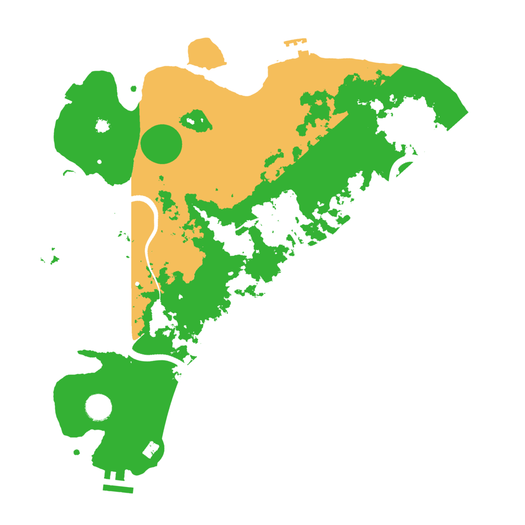 Biome Rust Map: Procedural Map, Size: 3500, Seed: 253838492