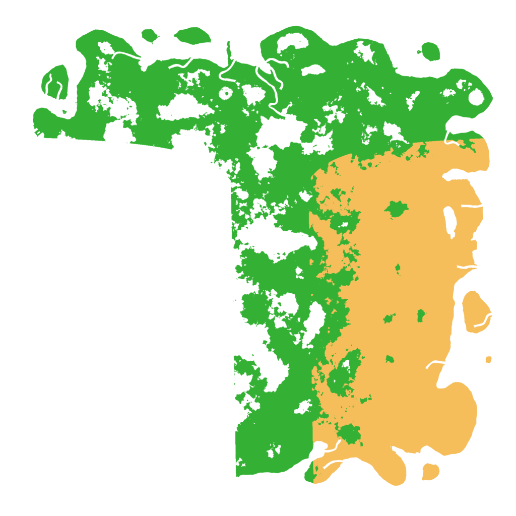 Biome Rust Map: Procedural Map, Size: 6000, Seed: 25028373