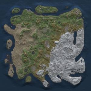 Thumbnail Rust Map: Procedural Map, Size: 4250, Seed: 1289663802, 19 Monuments