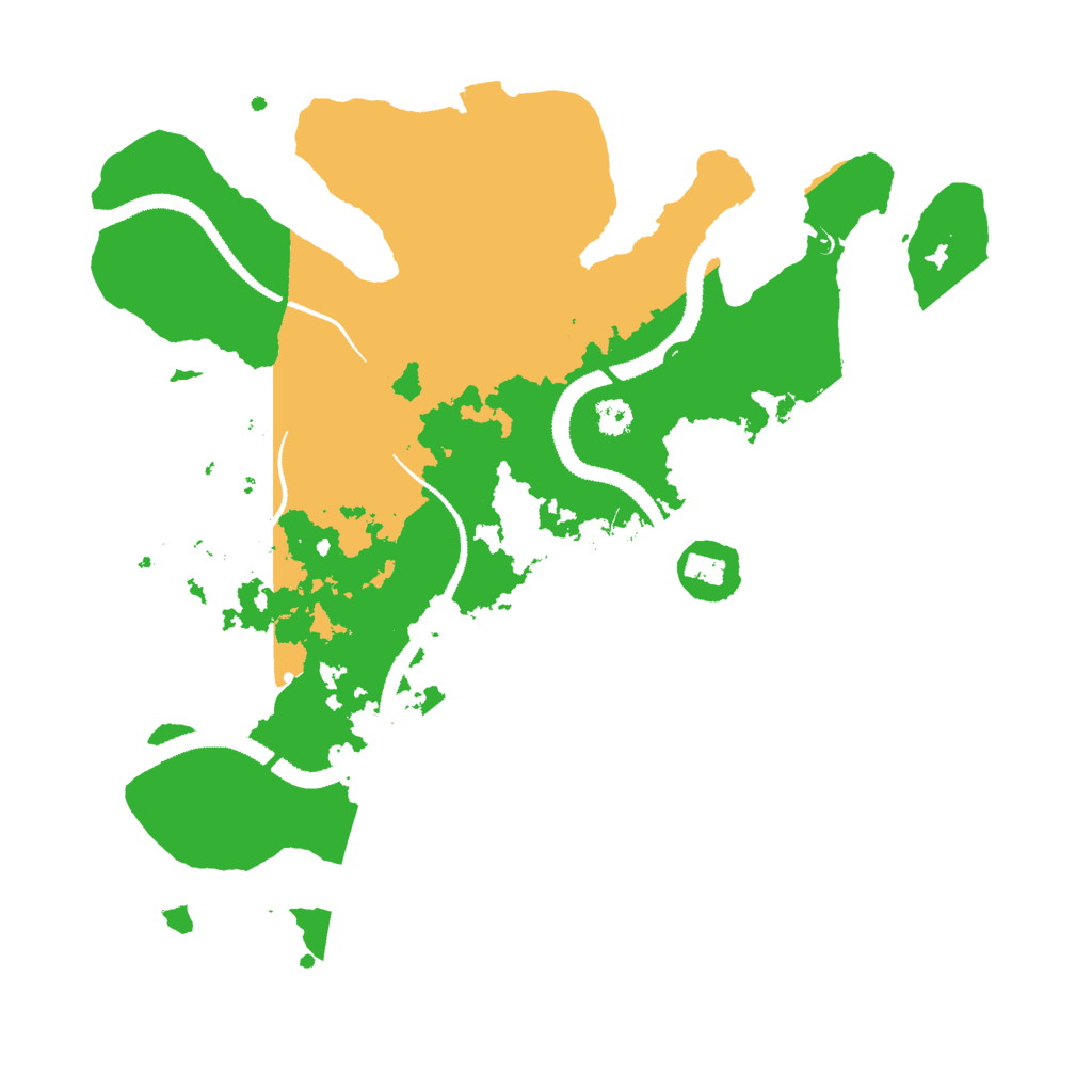 Biome Rust Map: Procedural Map, Size: 3000, Seed: 259942274