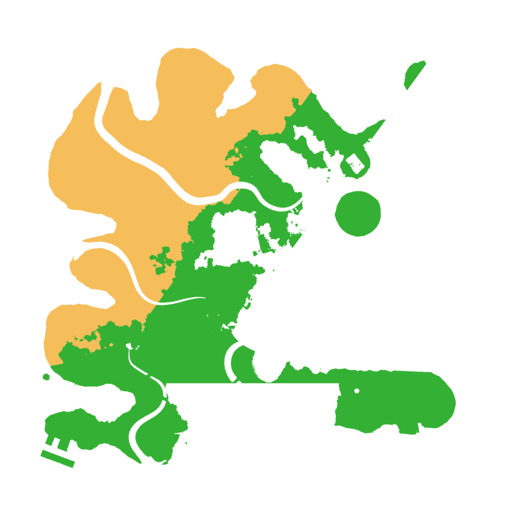 Biome Rust Map: Procedural Map, Size: 3000, Seed: 9706