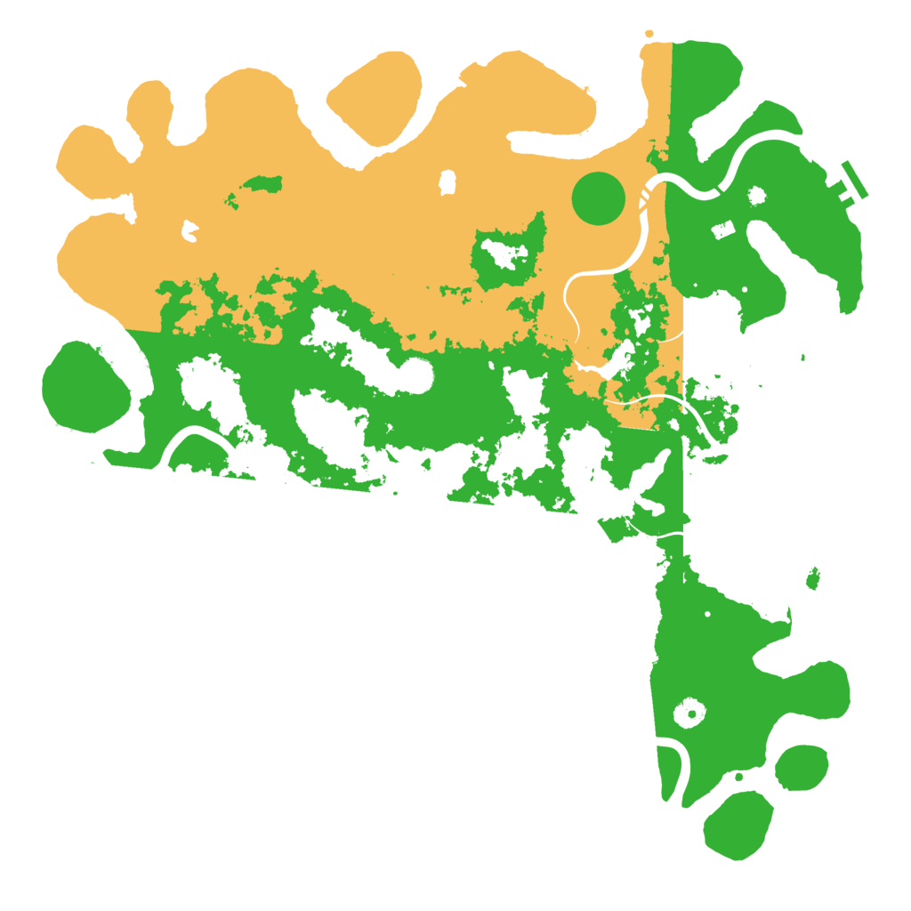 Biome Rust Map: Procedural Map, Size: 4500, Seed: 629534665