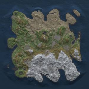 Thumbnail Rust Map: Procedural Map, Size: 3500, Seed: 1454373011, 16 Monuments