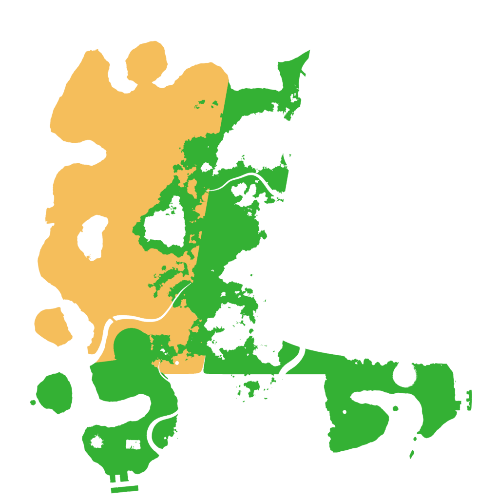 Biome Rust Map: Procedural Map, Size: 3700, Seed: 252774634