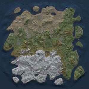 Thumbnail Rust Map: Procedural Map, Size: 4500, Seed: 20240502, 19 Monuments