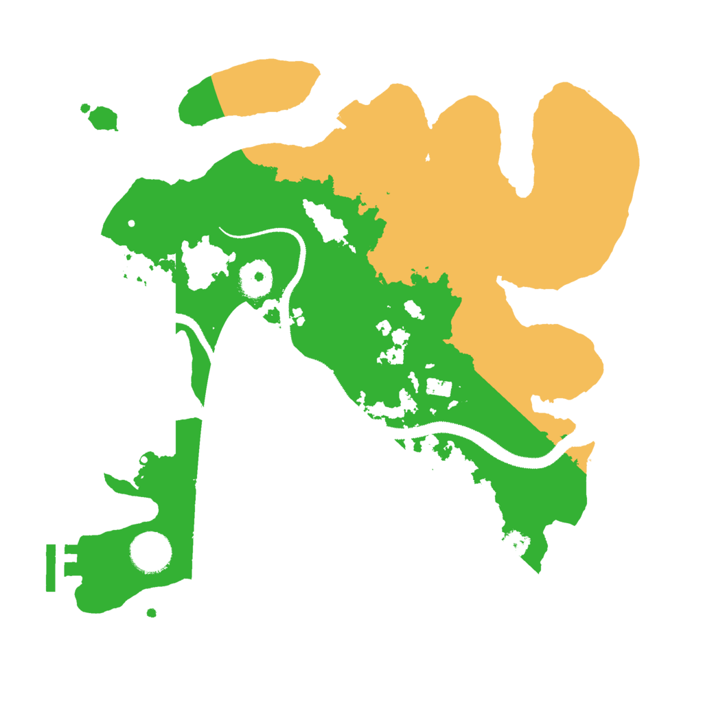 Biome Rust Map: Procedural Map, Size: 3000, Seed: 32532