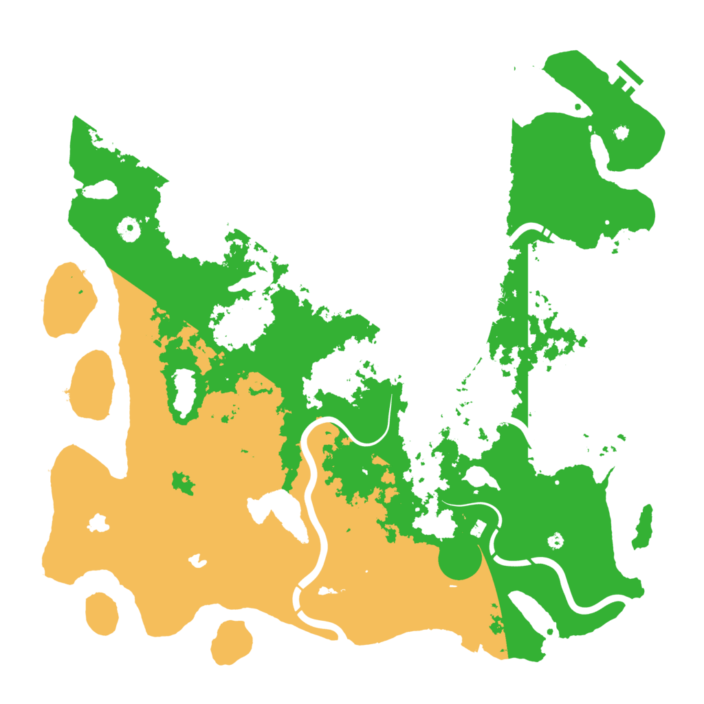Biome Rust Map: Procedural Map, Size: 4500, Seed: 998380029