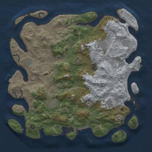 Thumbnail Rust Map: Procedural Map, Size: 4500, Seed: 182710842, 19 Monuments