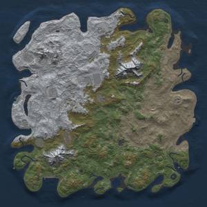 Thumbnail Rust Map: Procedural Map, Size: 5250, Seed: 159753, 19 Monuments