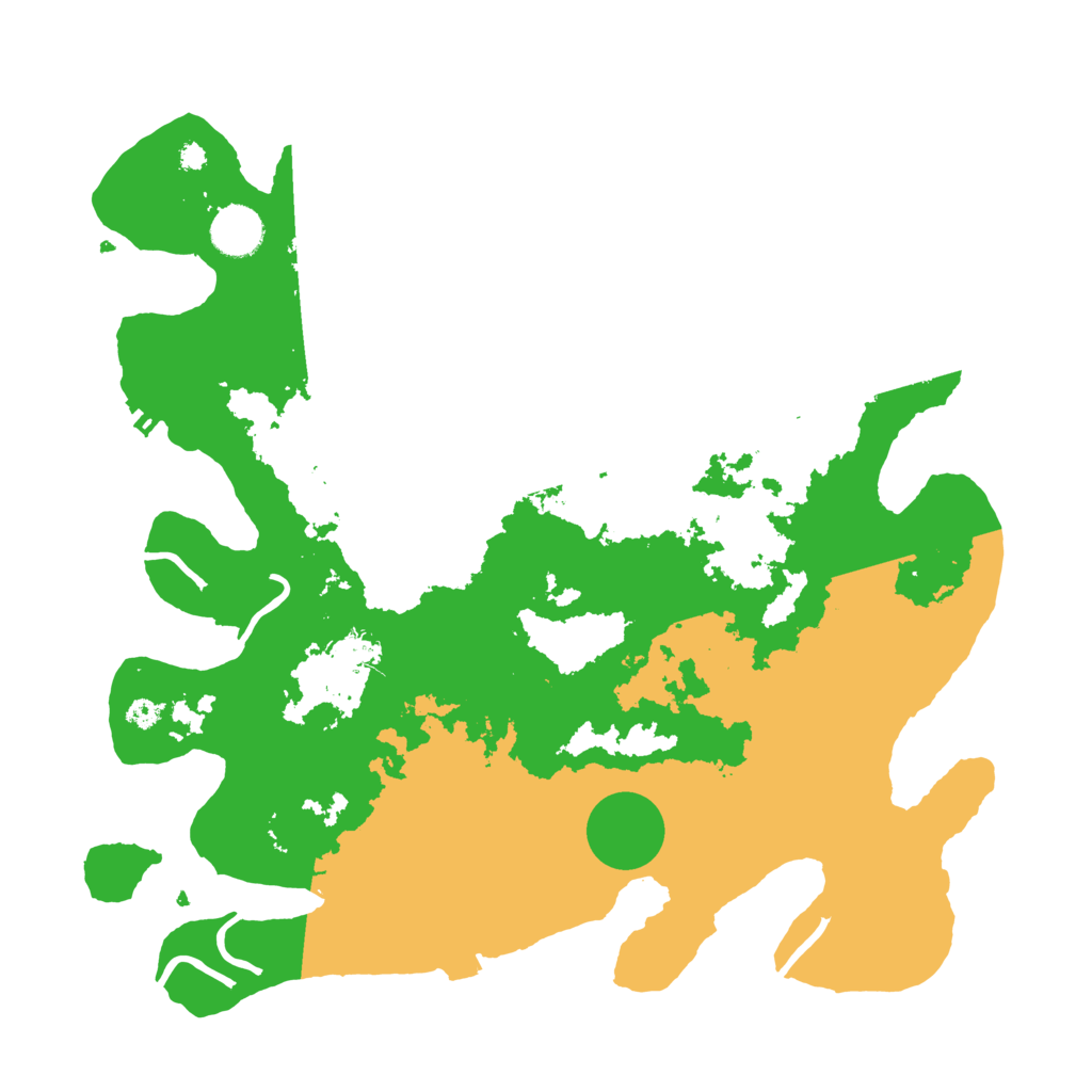 Biome Rust Map: Procedural Map, Size: 3700, Seed: 498937720