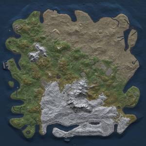 Thumbnail Rust Map: Procedural Map, Size: 5000, Seed: 1908418697, 17 Monuments