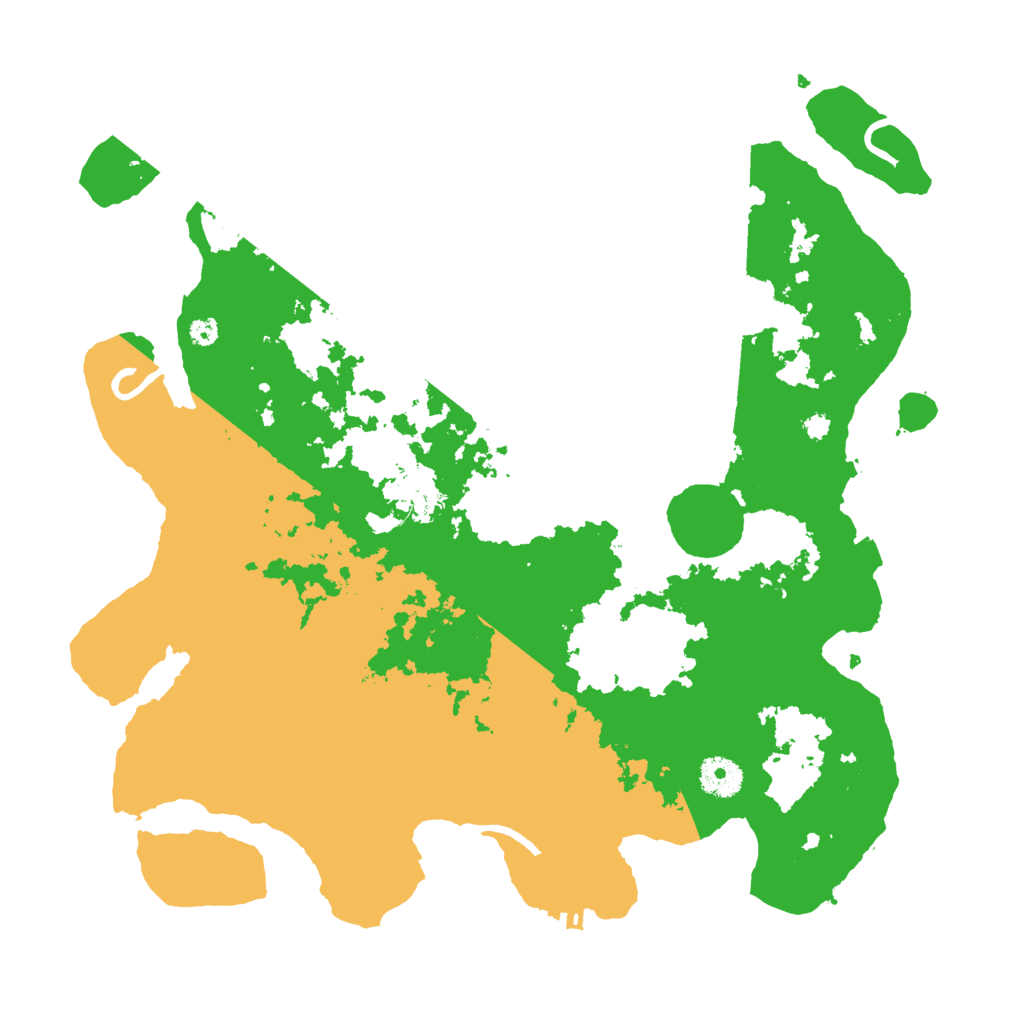 Biome Rust Map: Procedural Map, Size: 3700, Seed: 4473850
