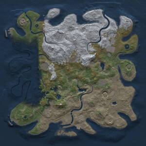 Thumbnail Rust Map: Procedural Map, Size: 4400, Seed: 1146534922, 16 Monuments