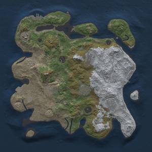 Thumbnail Rust Map: Procedural Map, Size: 3300, Seed: 828279580, 15 Monuments