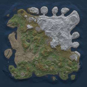 Thumbnail Rust Map: Procedural Map, Size: 4250, Seed: 1899526425, 17 Monuments