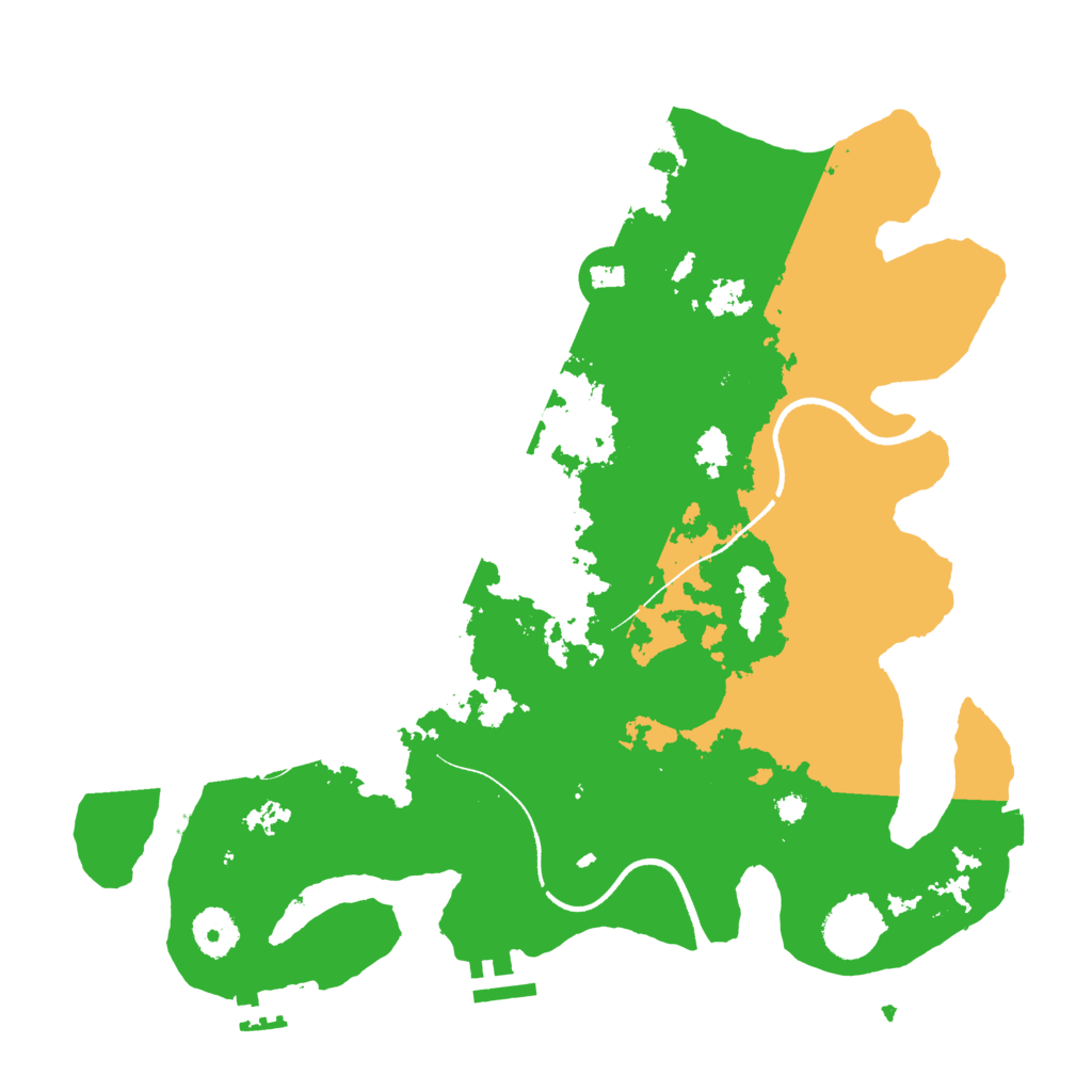 Biome Rust Map: Procedural Map, Size: 3500, Seed: 346436363