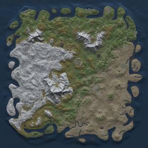 Thumbnail Rust Map: Procedural Map, Size: 6000, Seed: 85114514, 19 Monuments