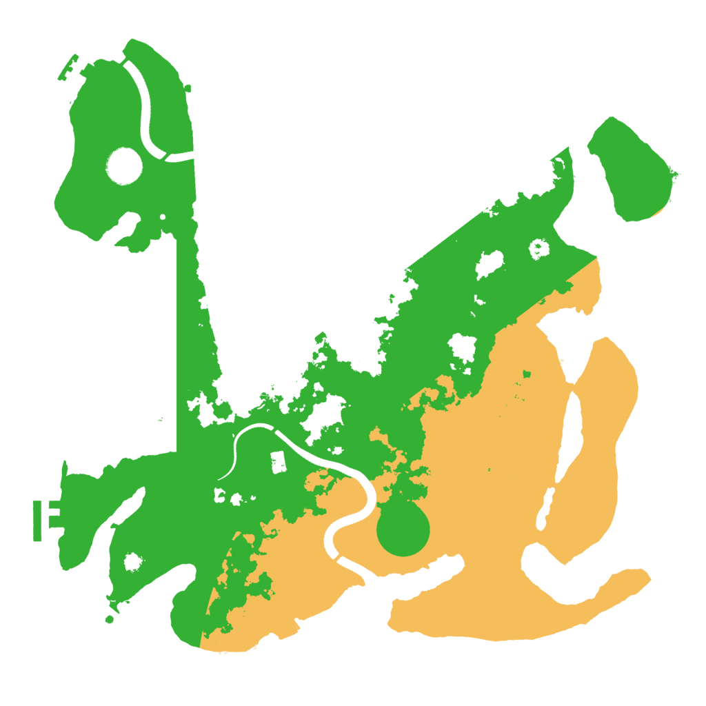Biome Rust Map: Procedural Map, Size: 3500, Seed: 2144758158
