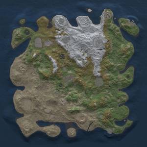 Thumbnail Rust Map: Procedural Map, Size: 4000, Seed: 921713814, 18 Monuments