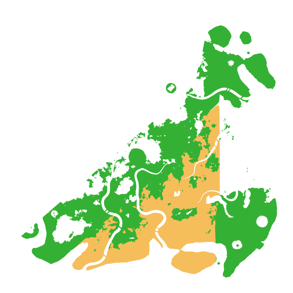Biome Rust Map: Procedural Map, Size: 4600, Seed: 1818