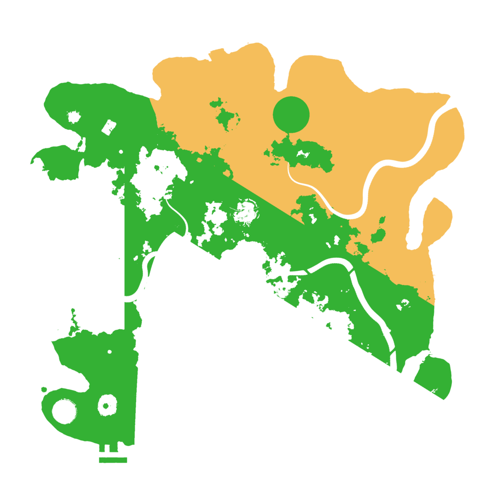 Biome Rust Map: Procedural Map, Size: 3600, Seed: 664674656