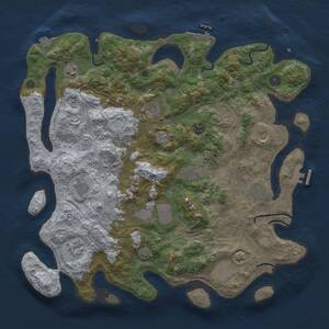 Thumbnail Rust Map: Procedural Map, Size: 4250, Seed: 1259834159, 17 Monuments