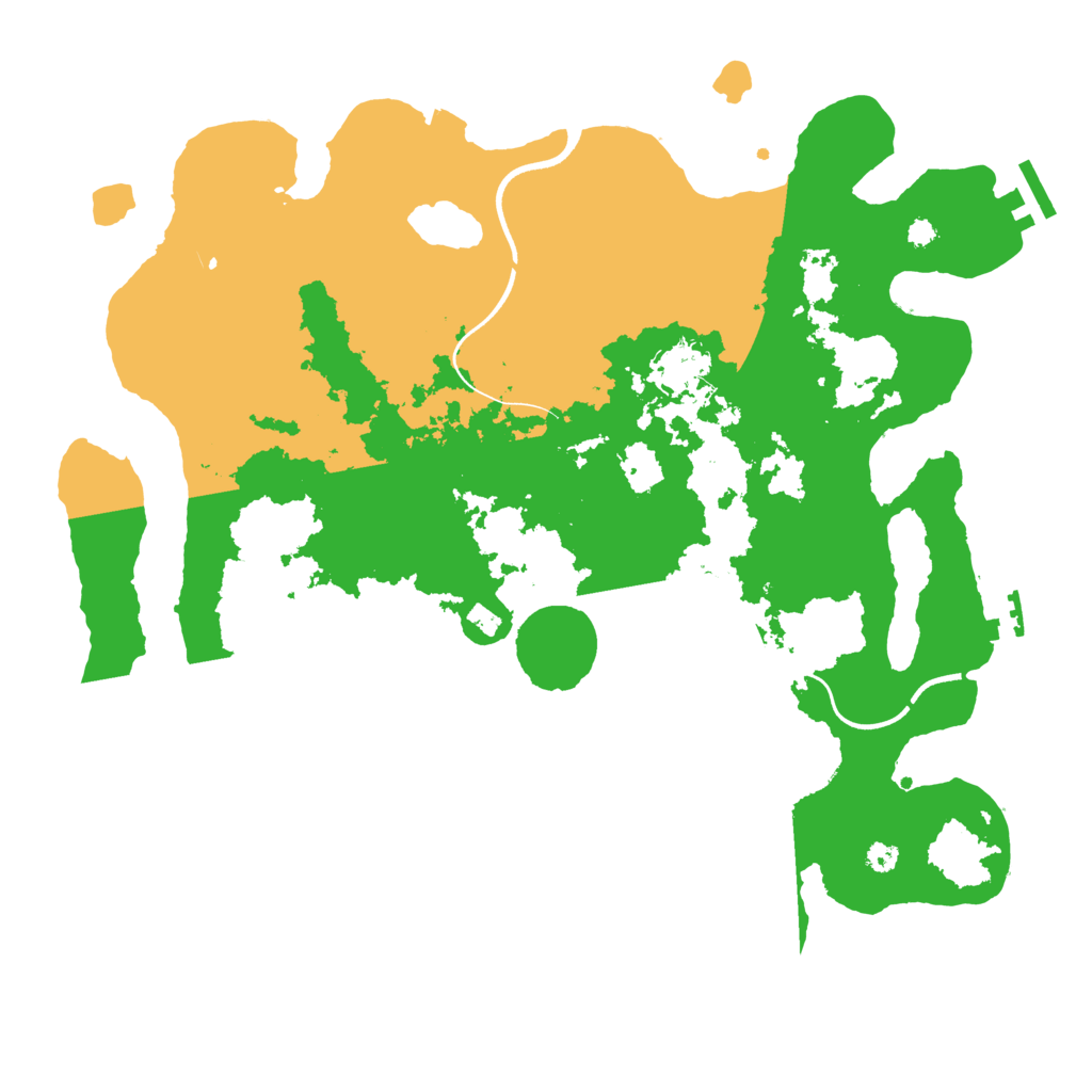 Biome Rust Map: Procedural Map, Size: 3600, Seed: 464560760