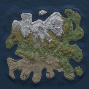 Thumbnail Rust Map: Procedural Map, Size: 3500, Seed: 815372502, 17 Monuments