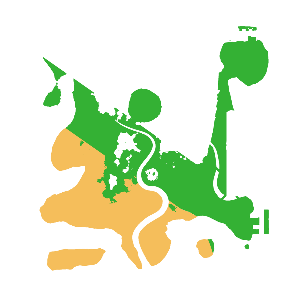 Biome Rust Map: Procedural Map, Size: 2500, Seed: 67858